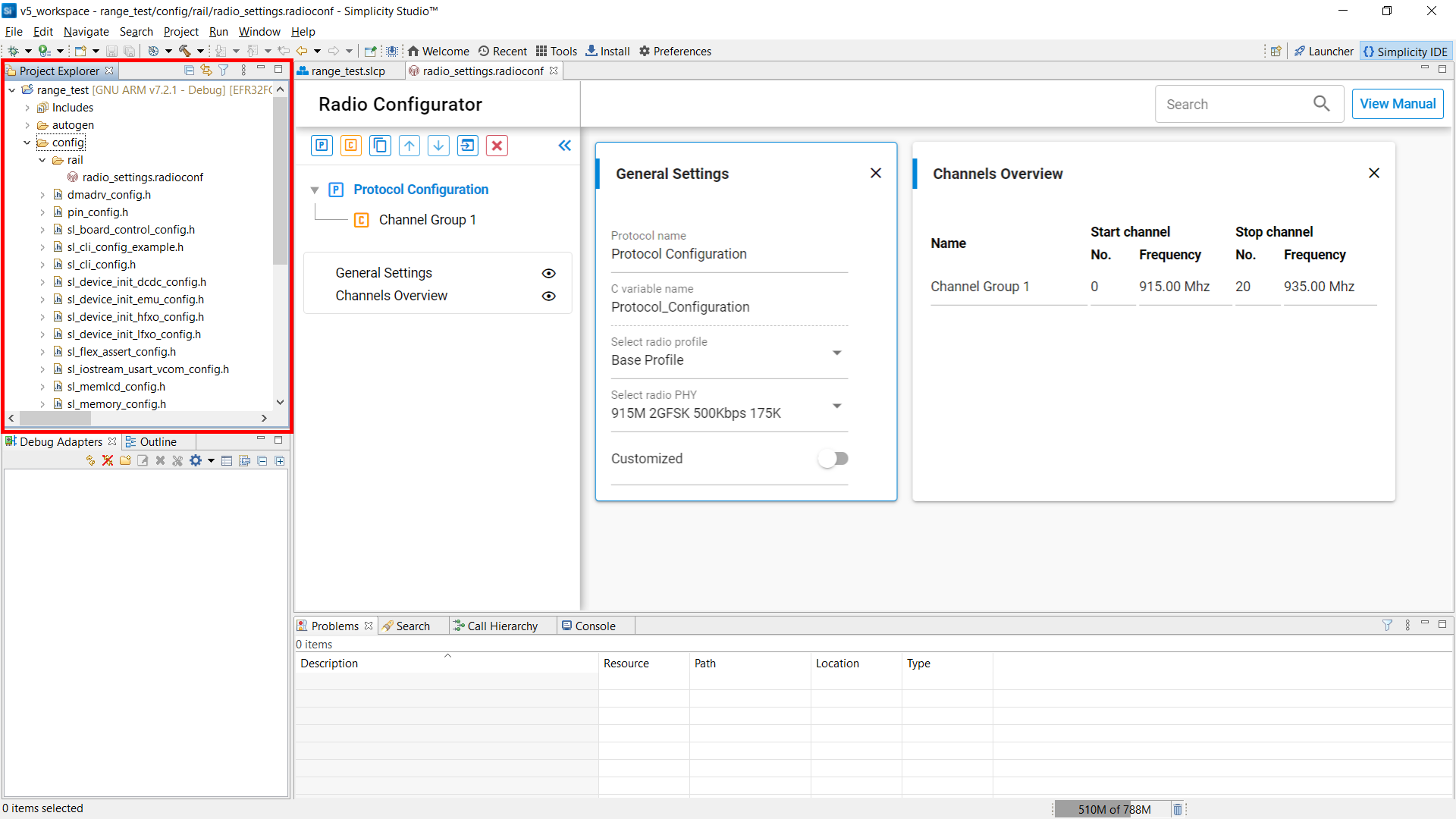 Build a Range Test Example Application 3