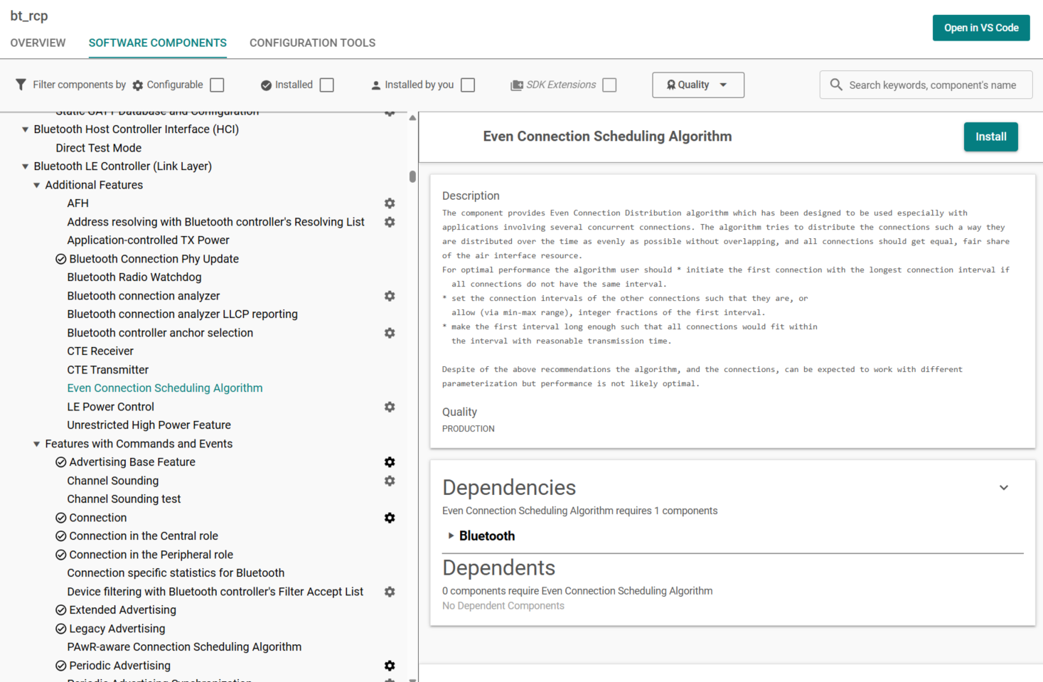 Even Connection Scheduling Algorithm