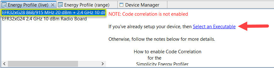 energy prof code correl profiler