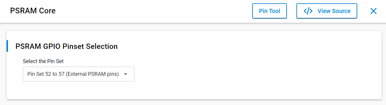 PSRAM Pin Configuration