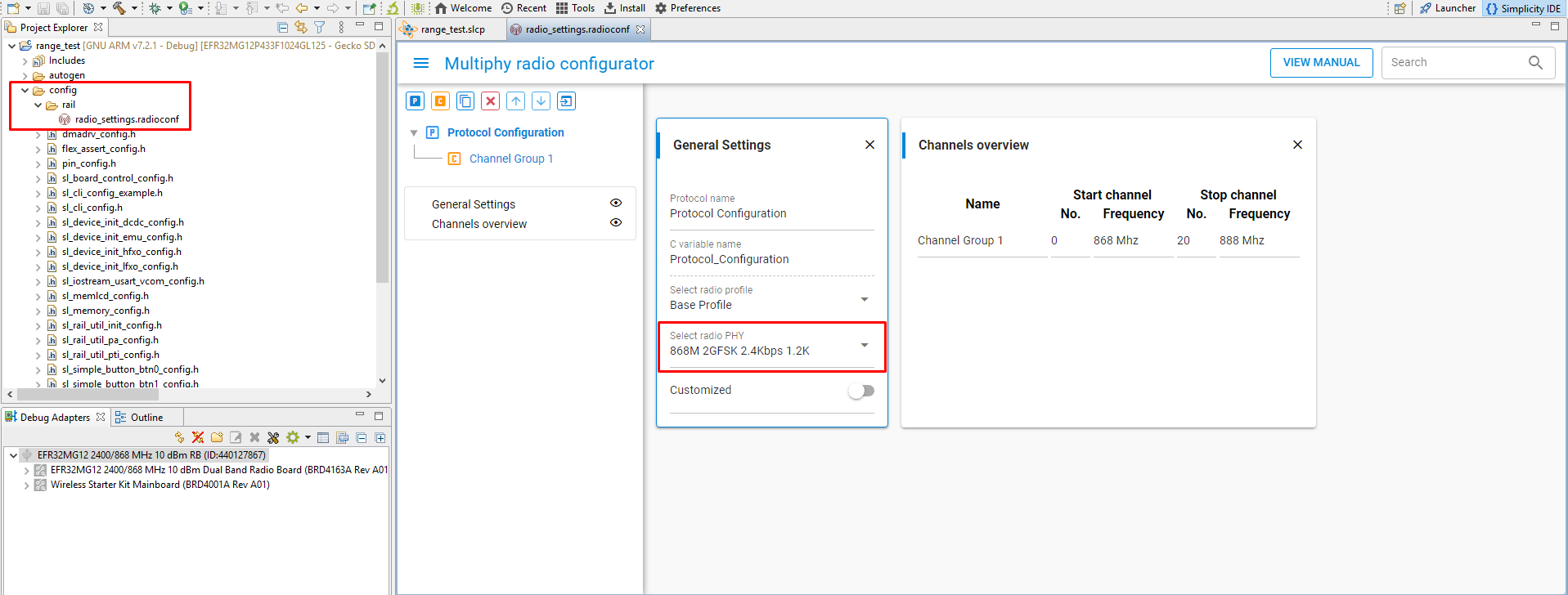 The Radio Configurator Interface