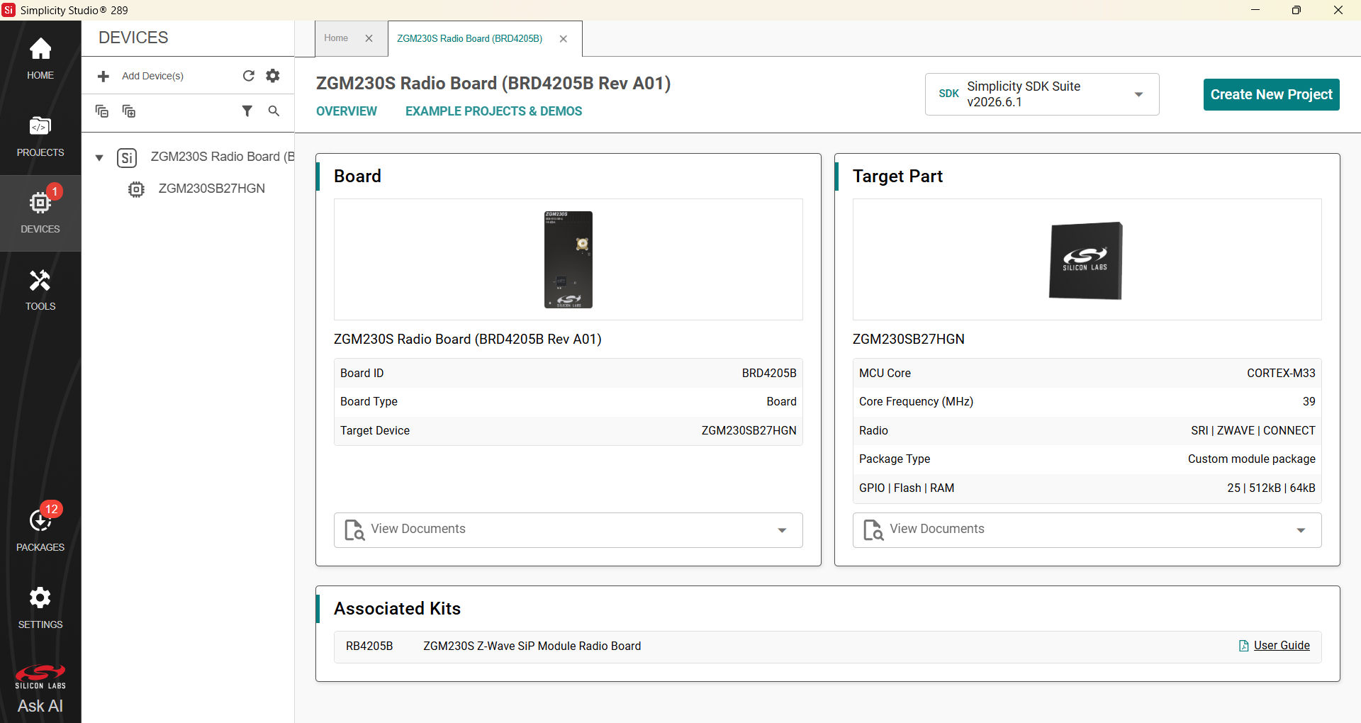 Simplicity Studio―IDE for Developing Z-Wave Devices