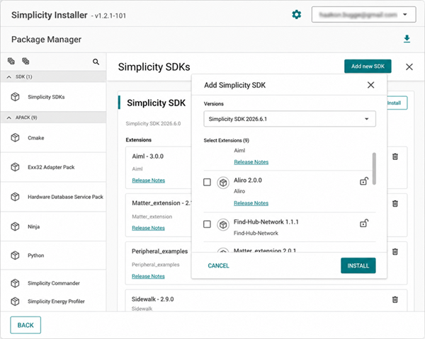 Add New SDK