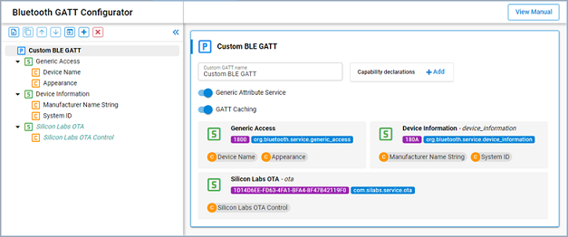 BT GATT configurator