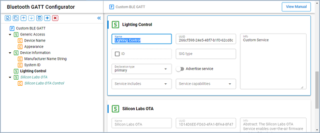 Create lighting control
