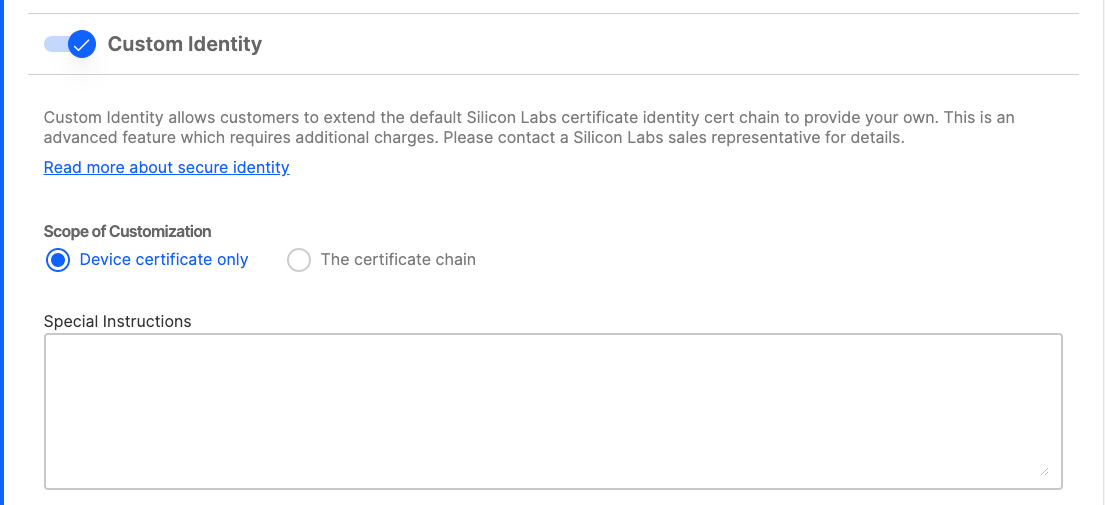 CPMS Custom Identity screenshot