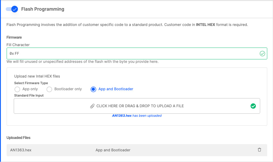 CPMS Hex Uploaded screenshot
