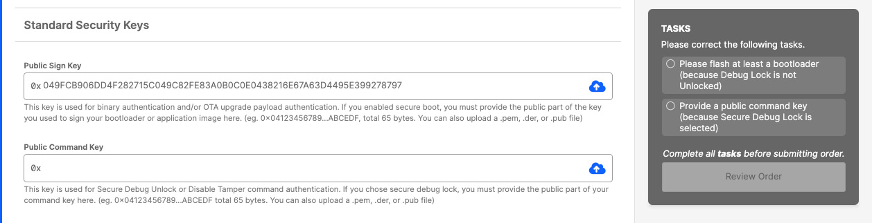 CPMS Public Sign Key screenshot
