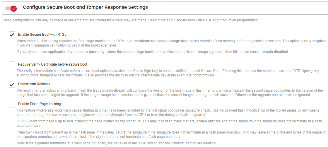 CPMS Configure Secure Boot screenshot