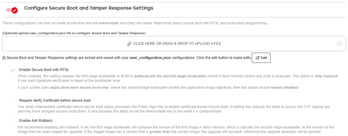 CPMS Configure Secure Boot S3 screenshot