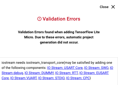 Dismiss the warning about missing I/O Stream