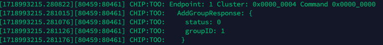 add group response logs