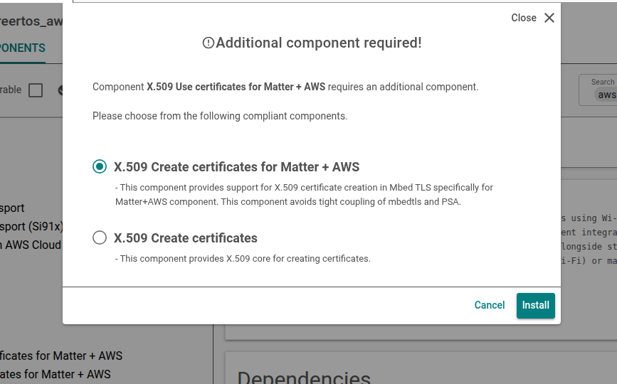 X.509 Create certificates for Matter + AWS