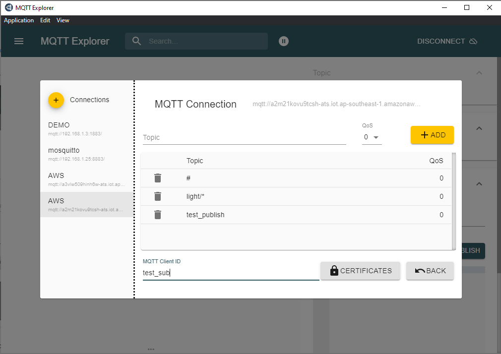 Silicon Labs - MATTER + AWS design