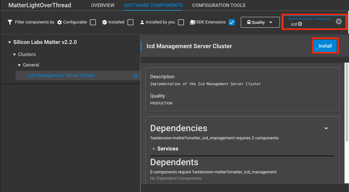 ICD Component