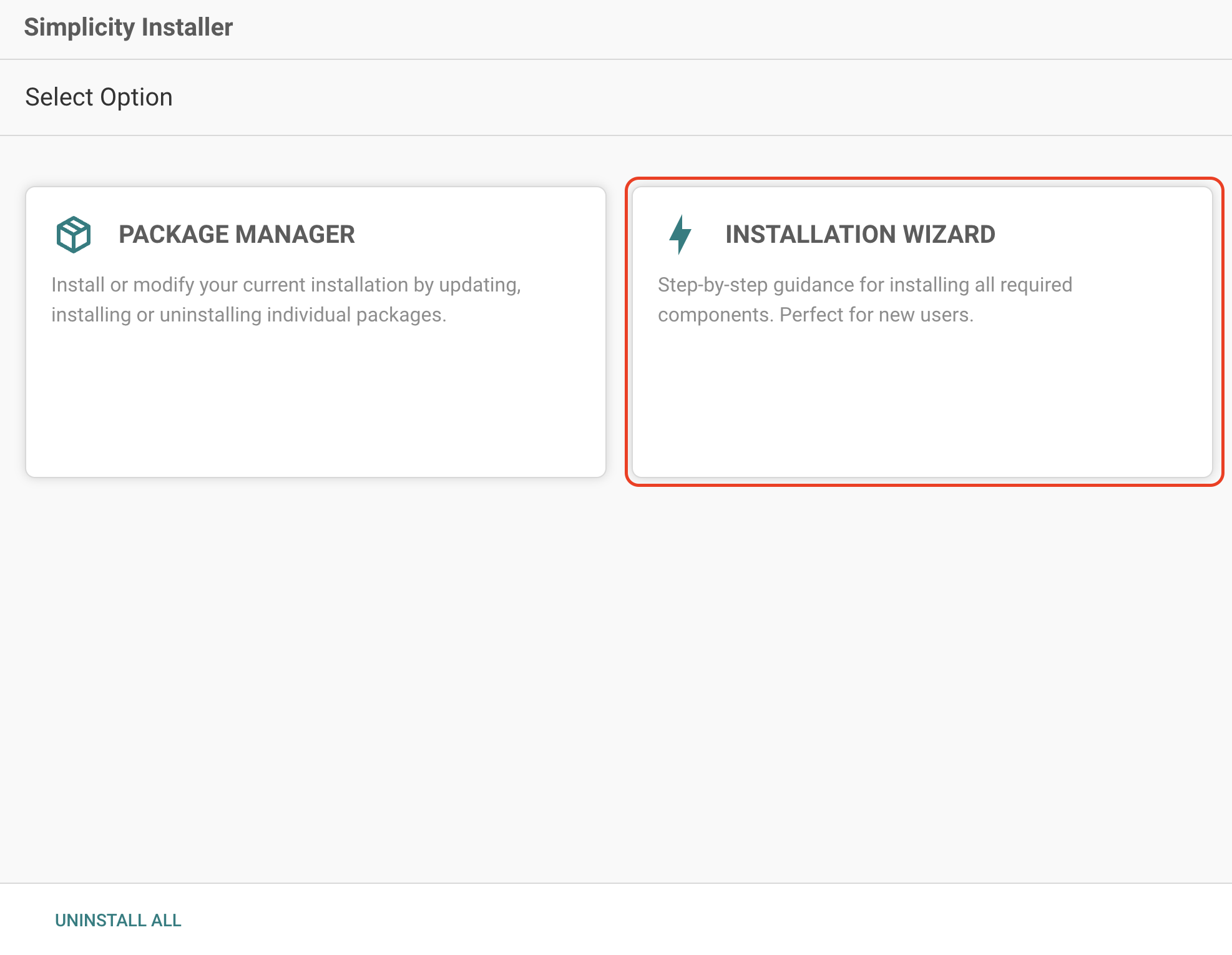 Installing the Matter Extension