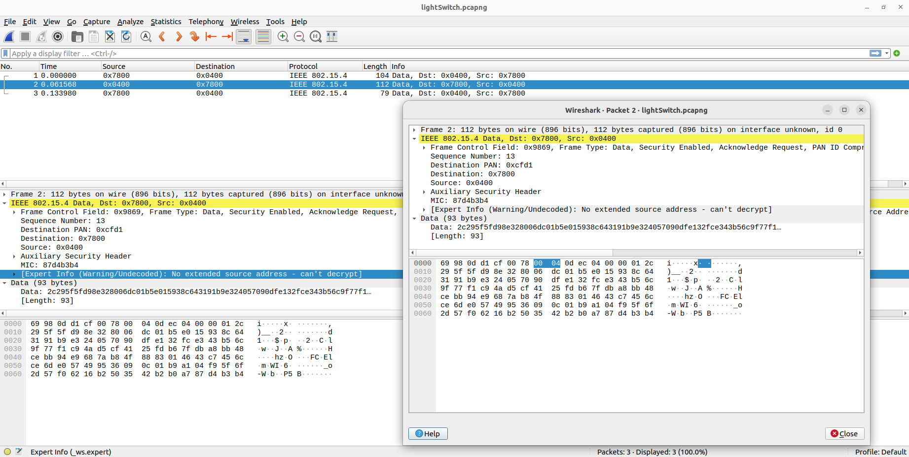 Wireshark Missing Encoding