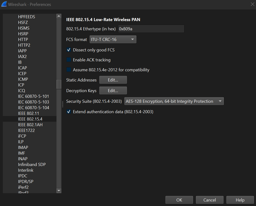 Wireshark Protocols