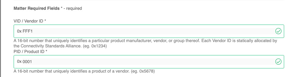 CPMS autofills VID and PID screenshot