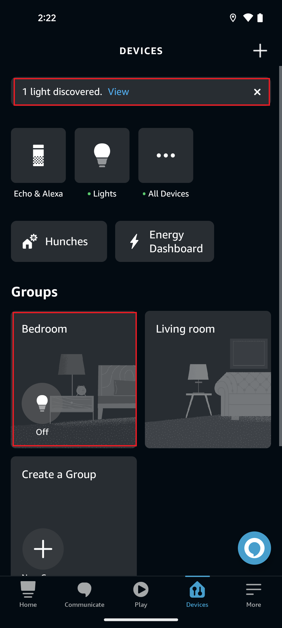 Alexa application added to group