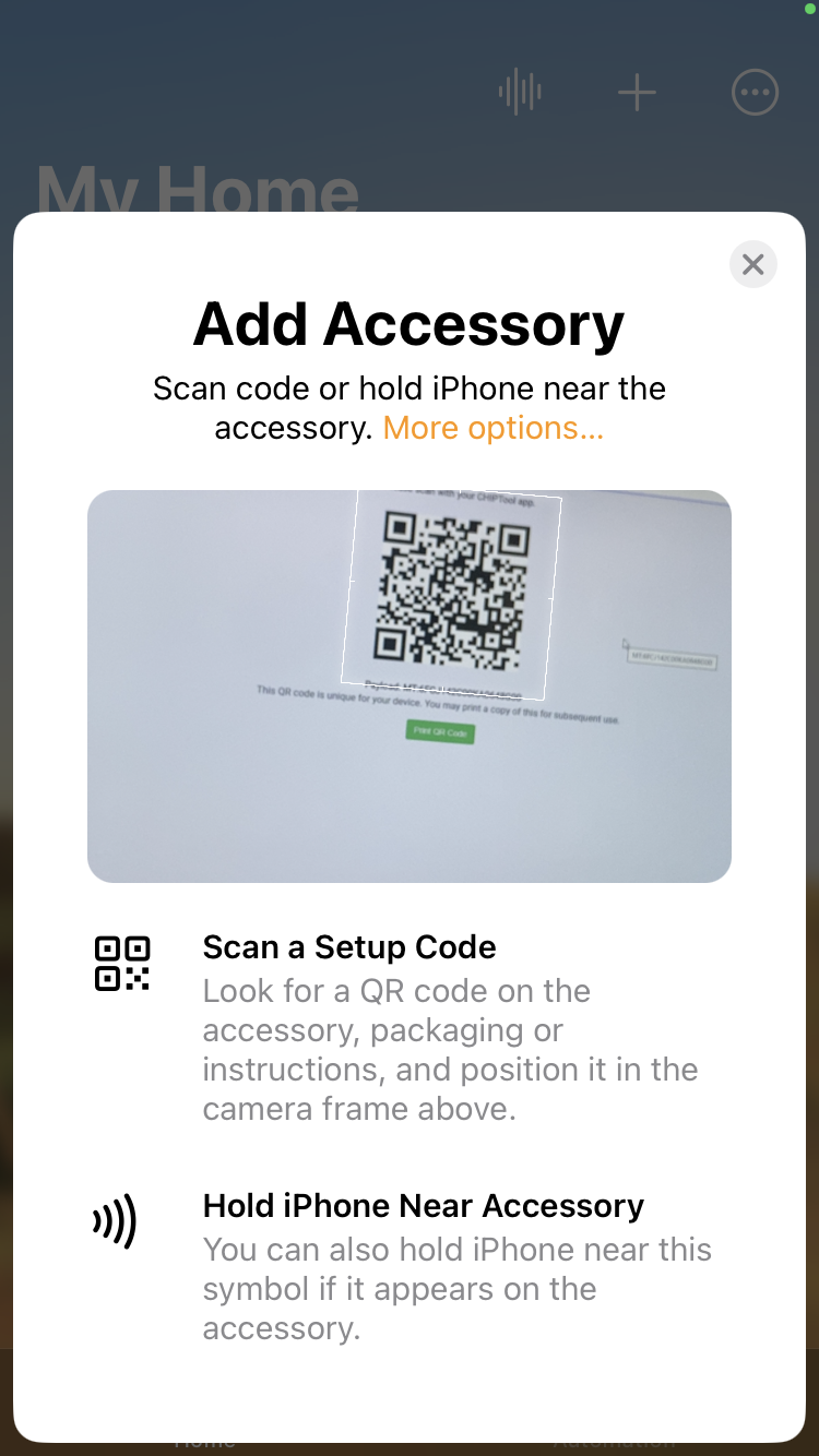 scan QR code