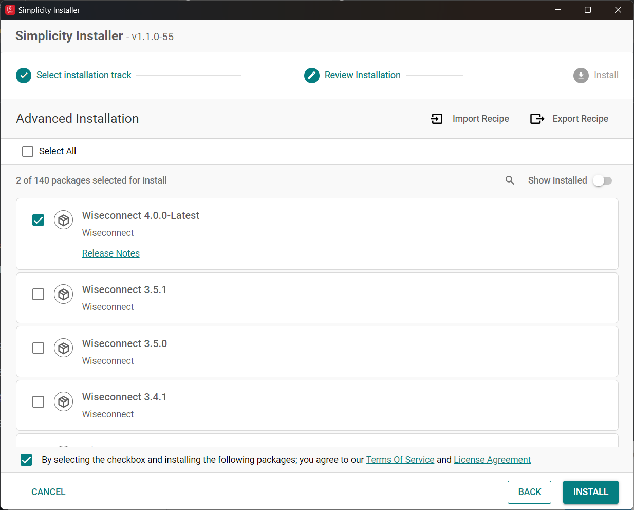 Simplicity SDK Installation