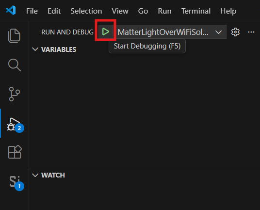 Start Debugging Session