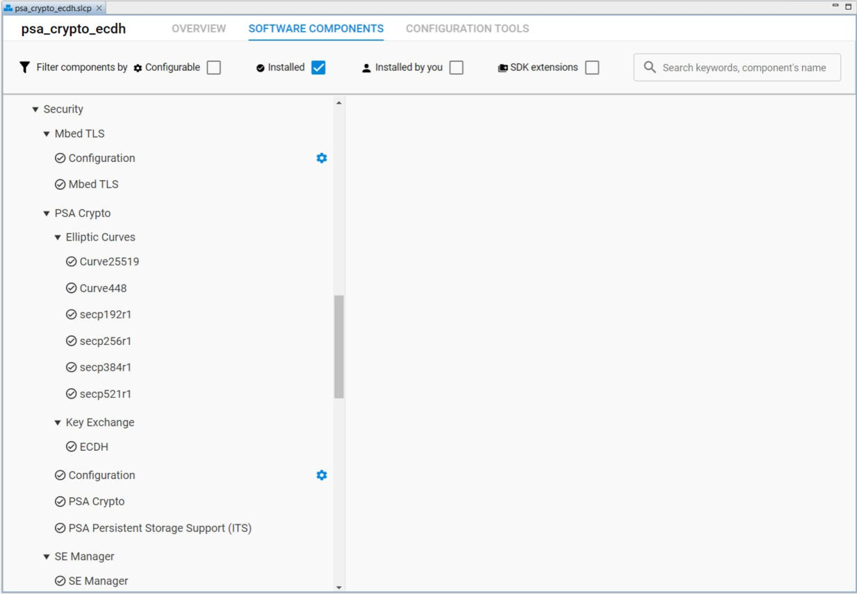 Installed Security Software Components
