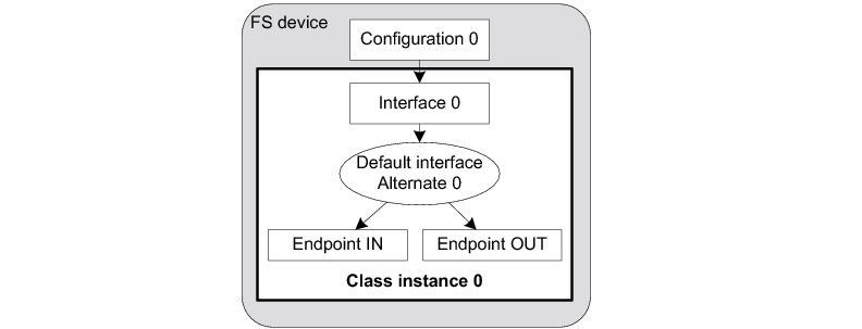 Figure 1 Multiple Class Instances - FS Device (1 Configuration with 1 Interface)