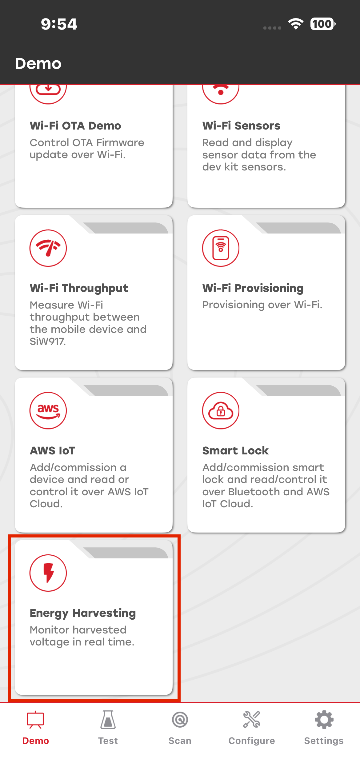 mobile app screenshot