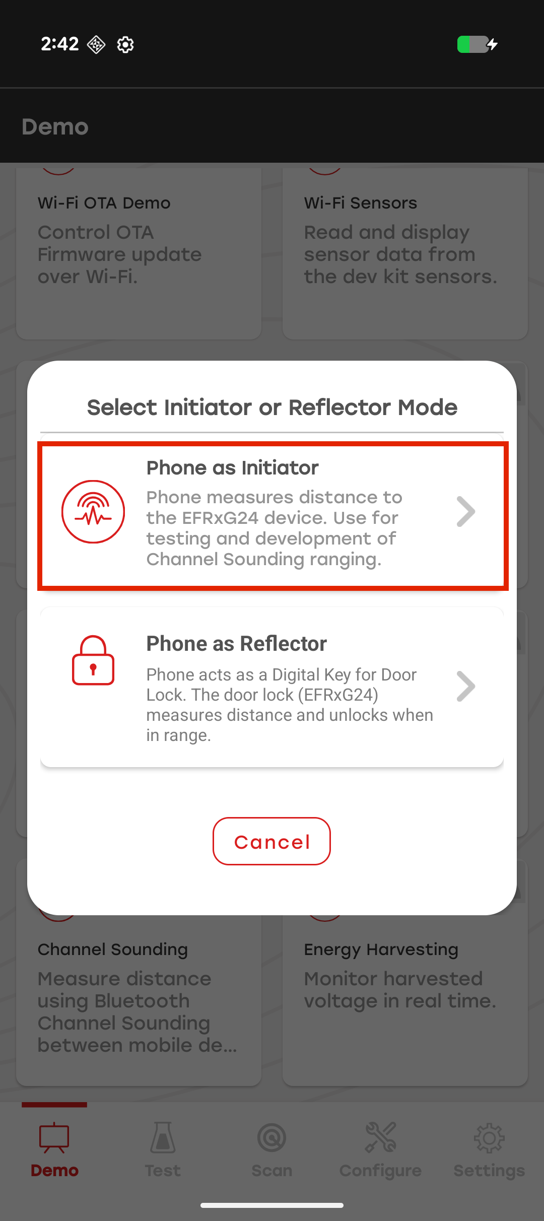 mobile app screenshot