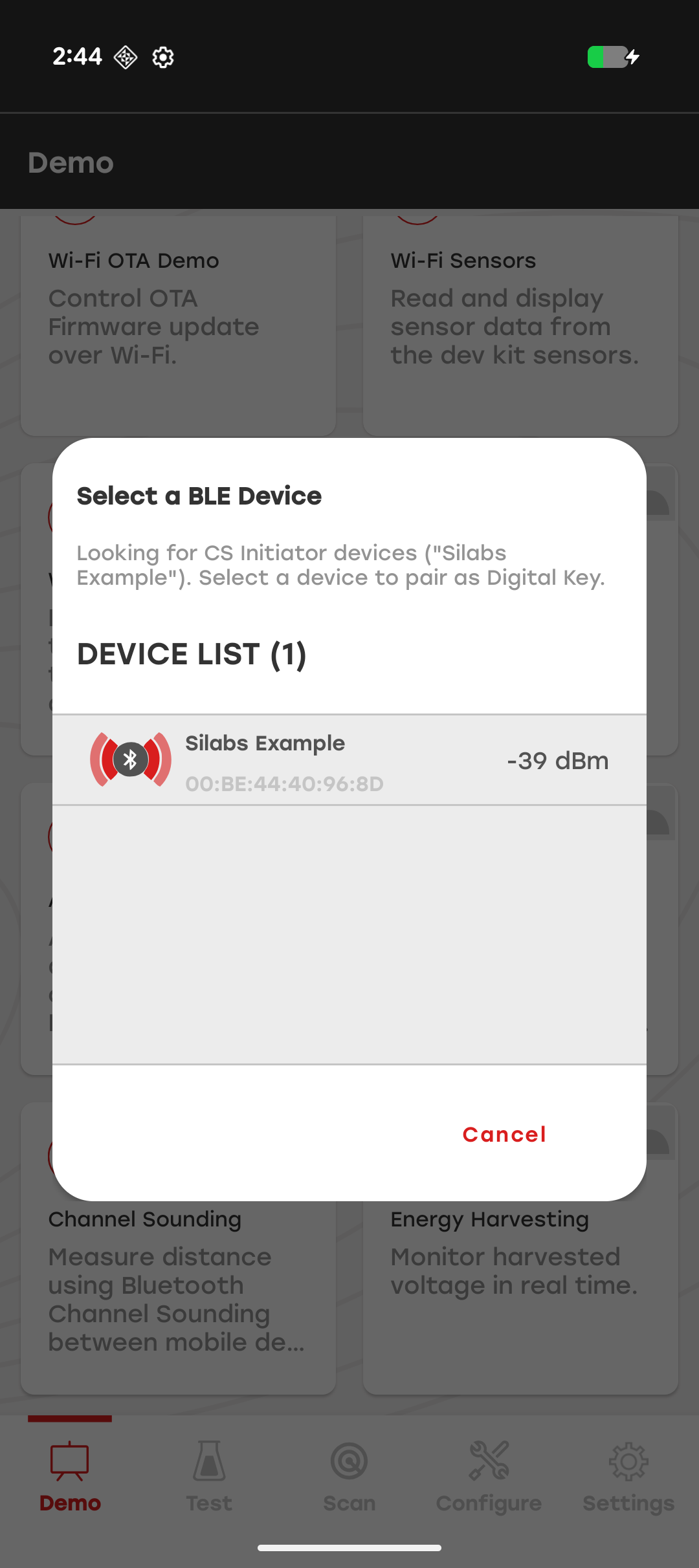 mobile app screenshot