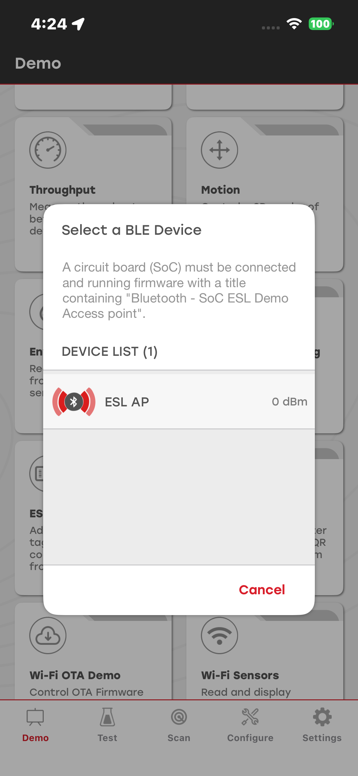 Select ESL demo