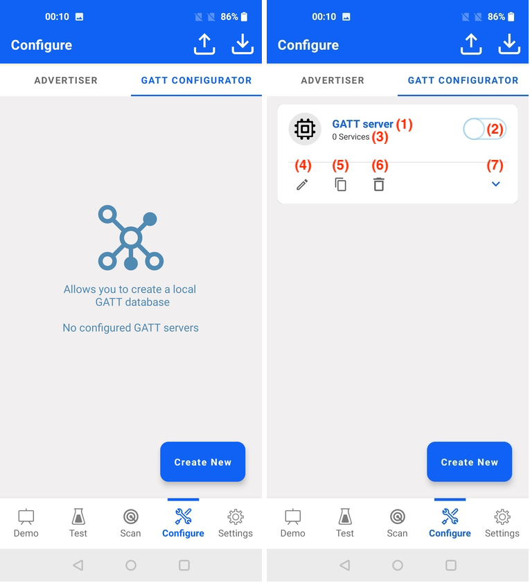 GATT Configurator Main