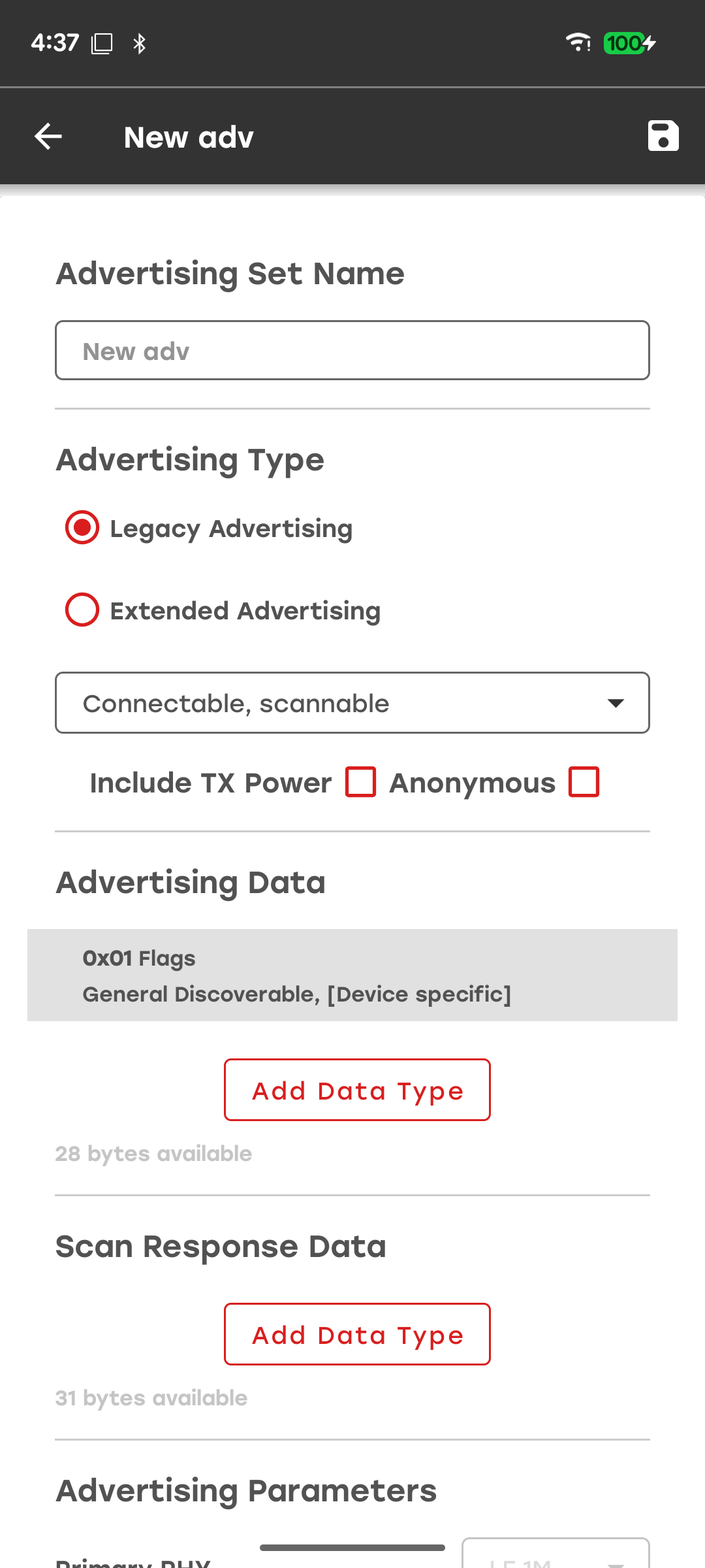 Advertiser Settings