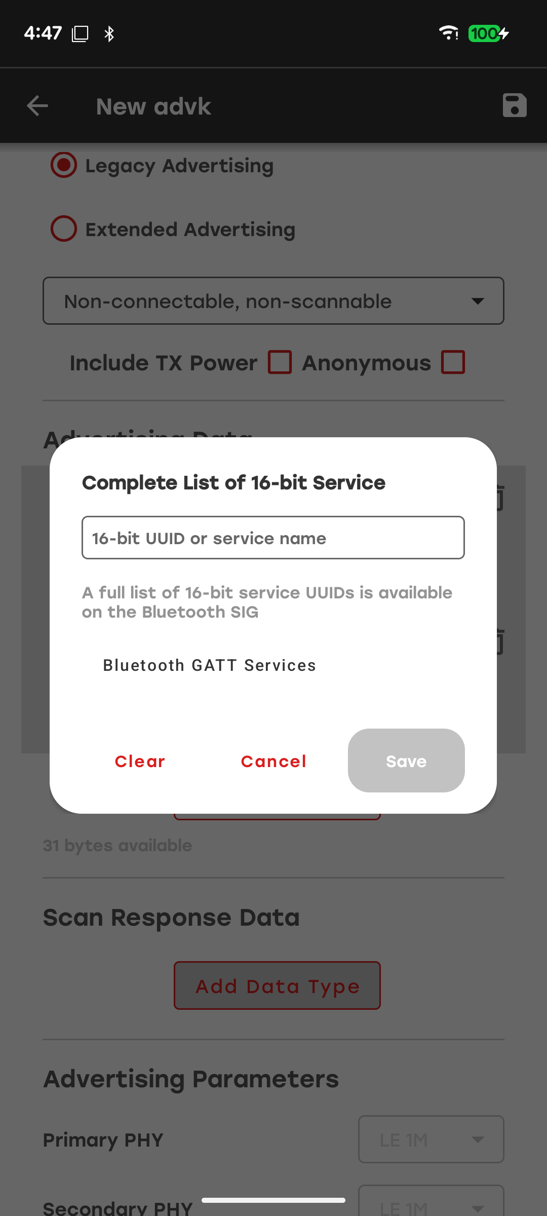 Advertiser Settings