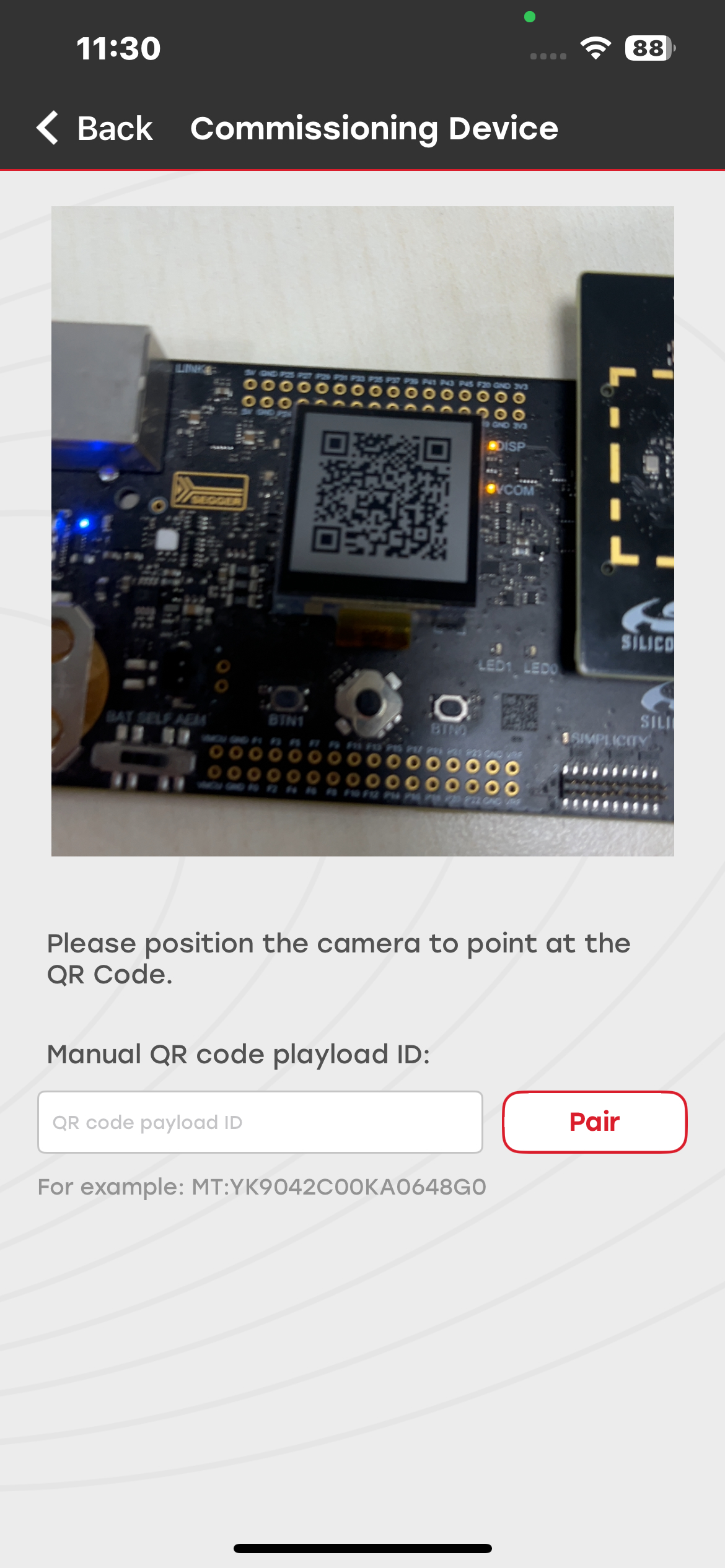 scan QR code