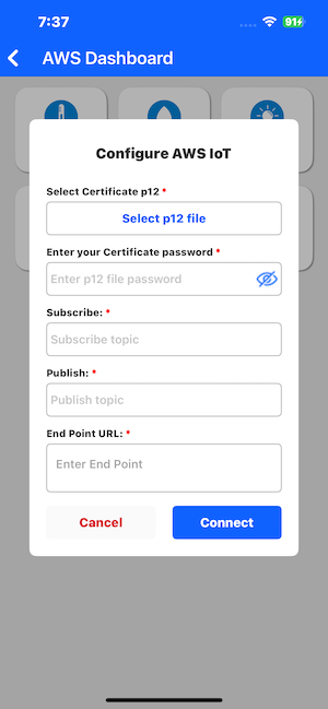 mobile app screenshot