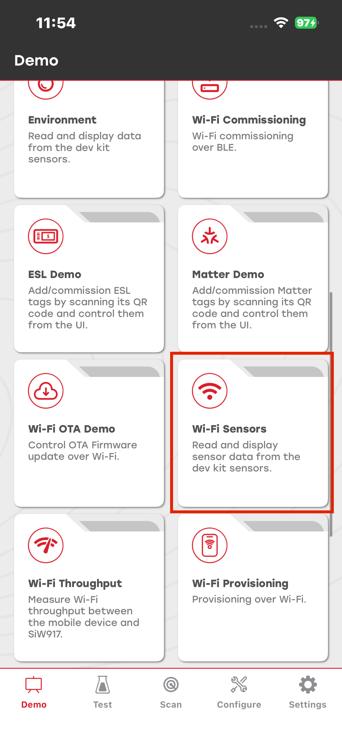 mobile app screenshot