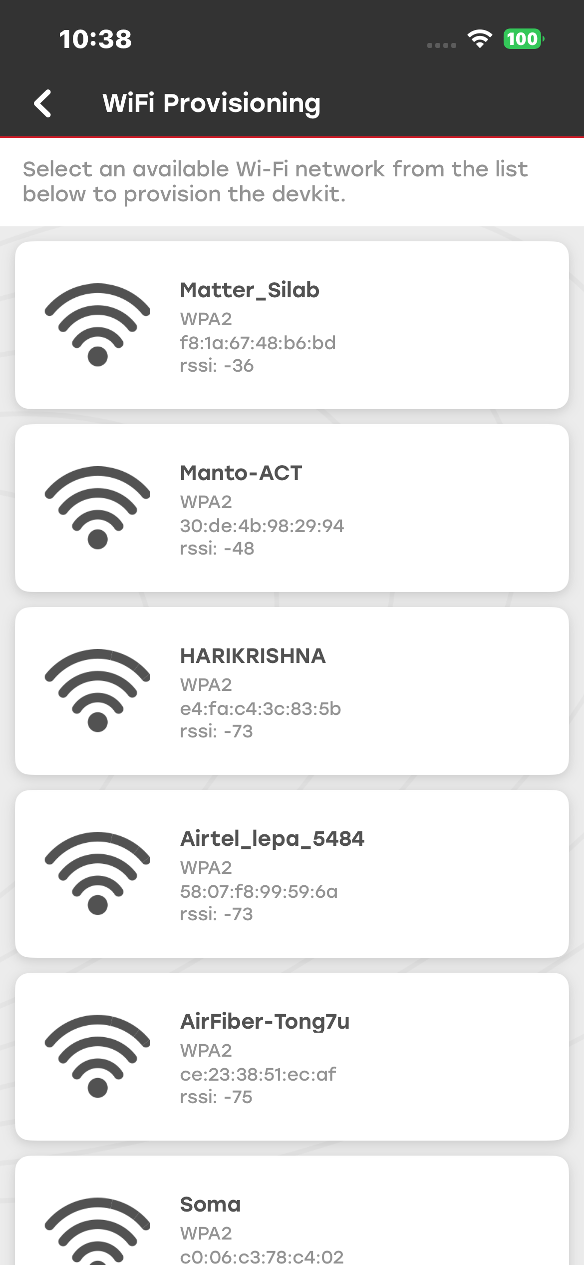mobile app screenshot