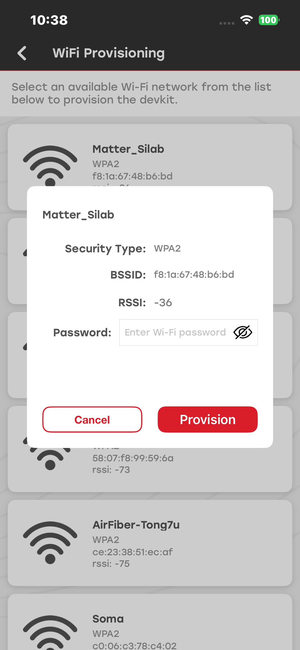 mobile app screenshot