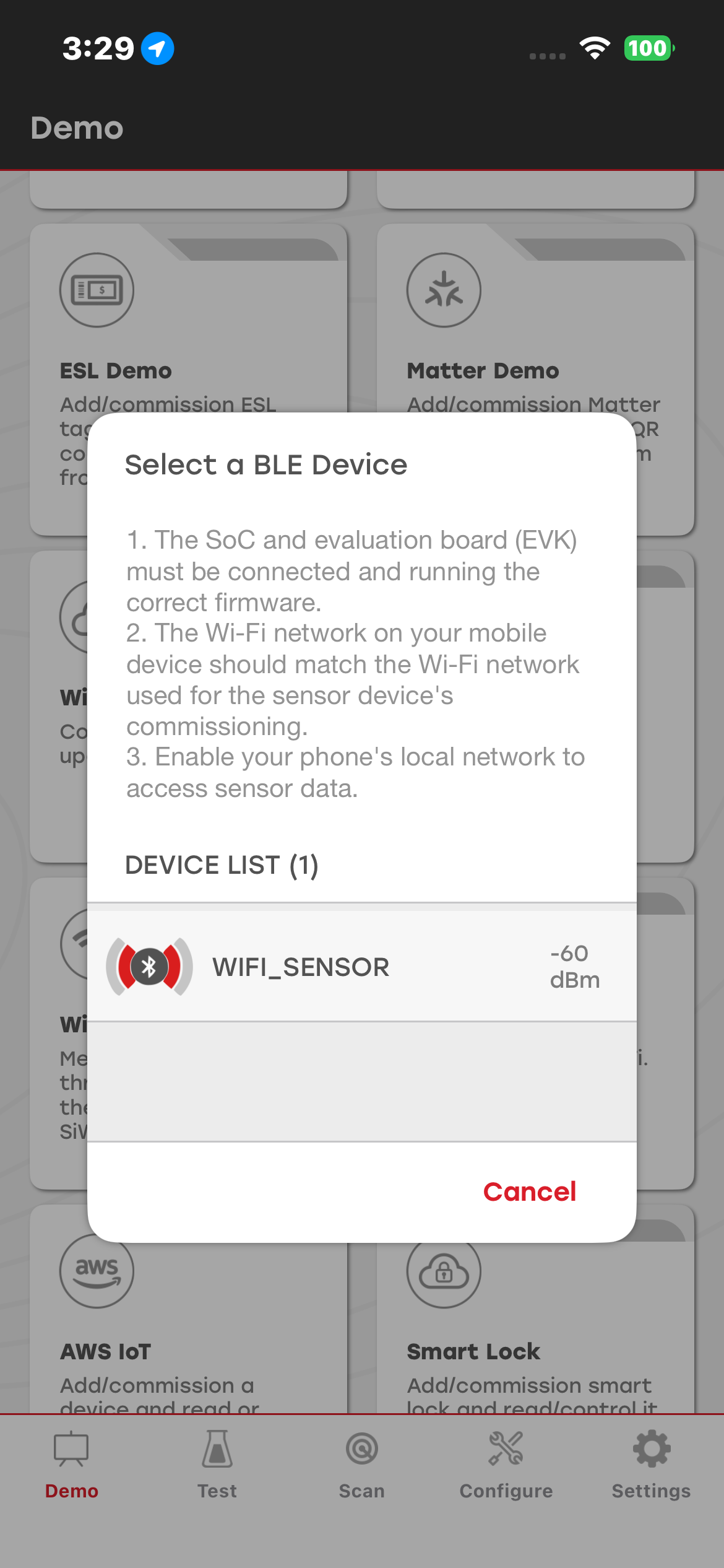 mobile app screenshot