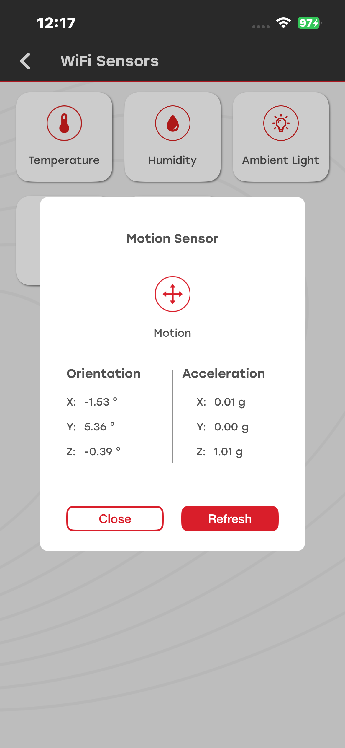 mobile app screenshot