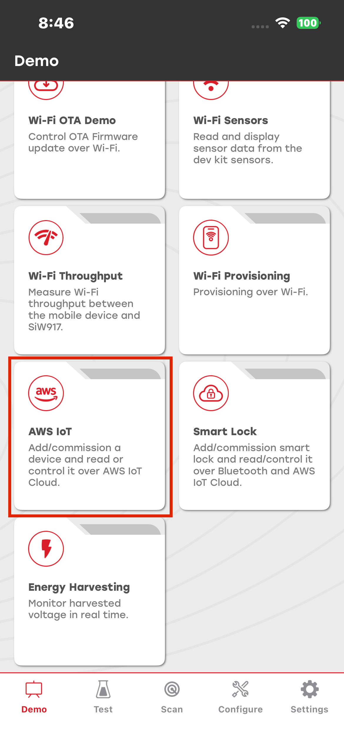 mobile app screenshot