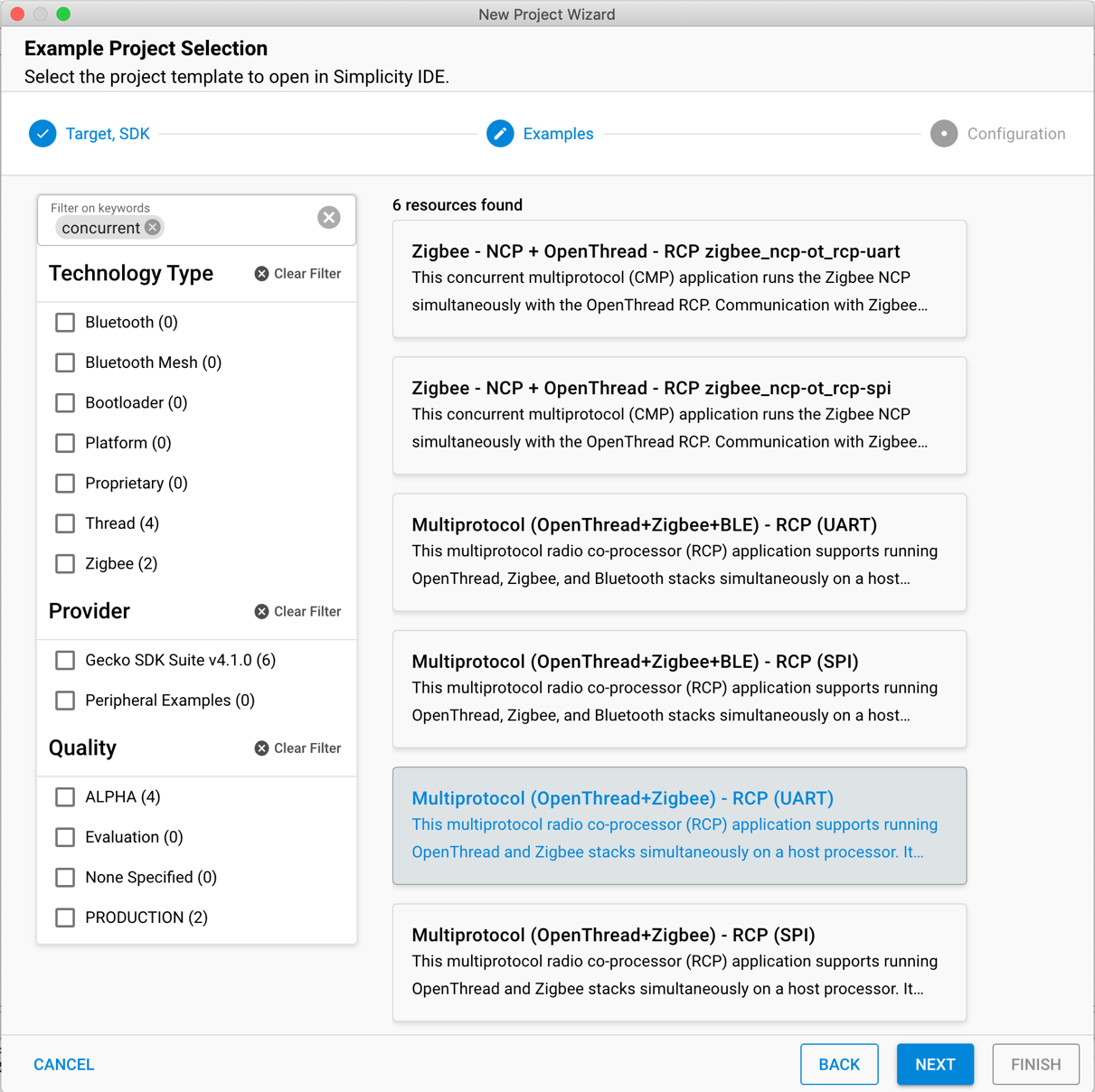 Concurrent RCP Projects