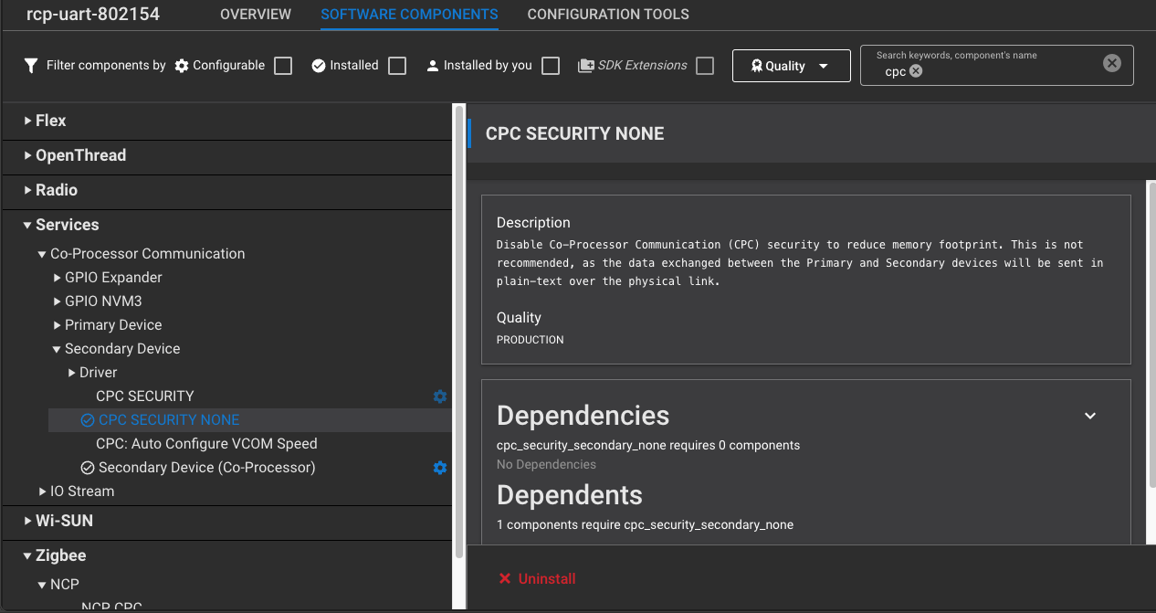 CPC Security Component