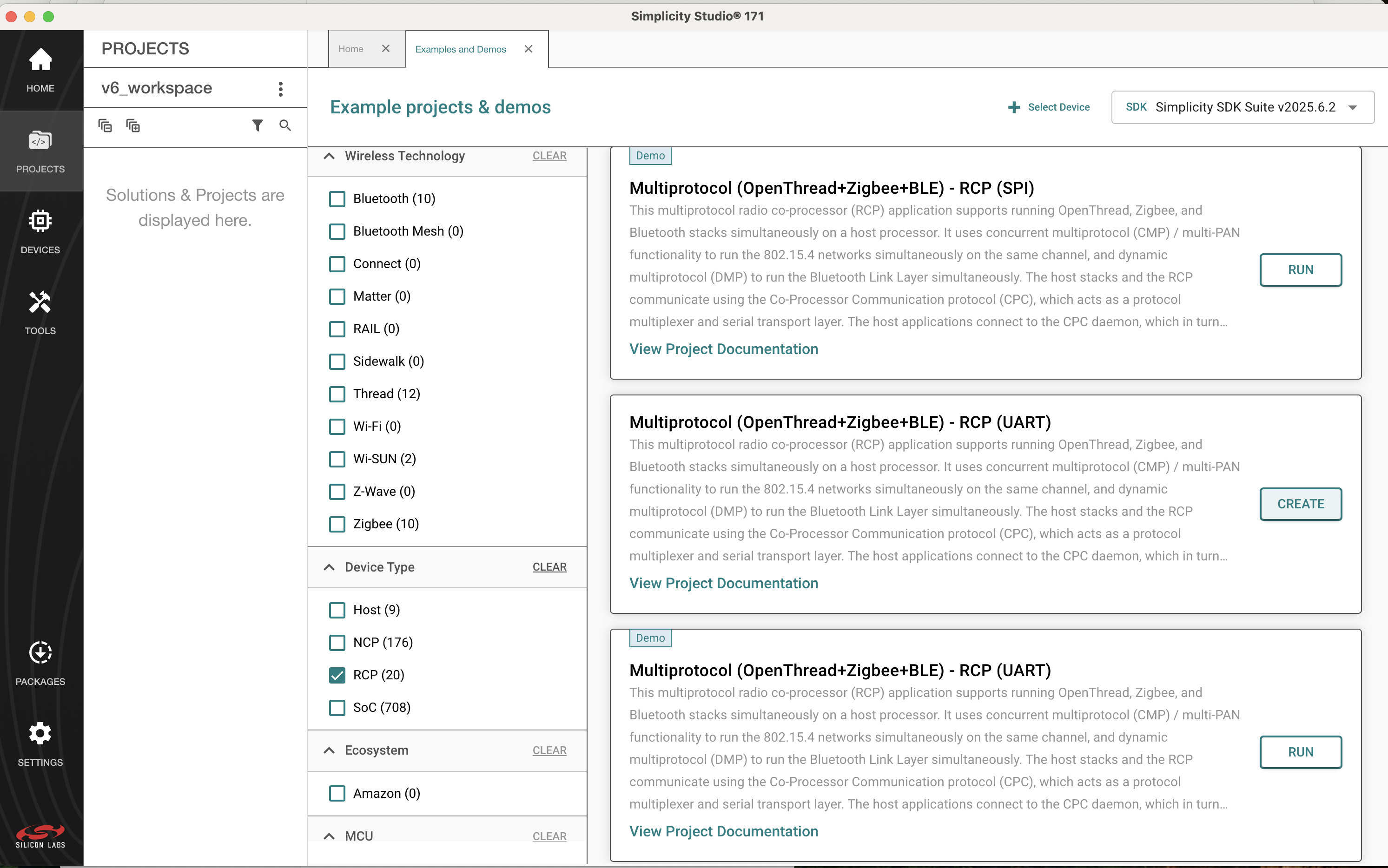 Concurrent RCP Projects