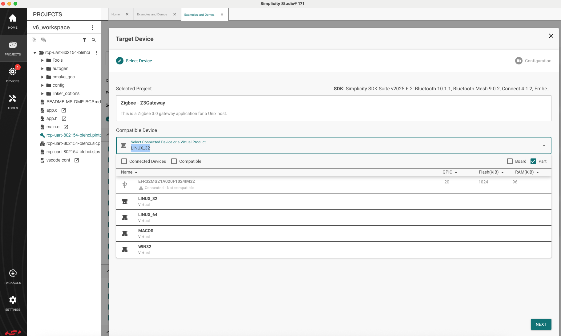 Create a new project