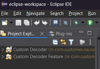 View the imported project in Project Explorer