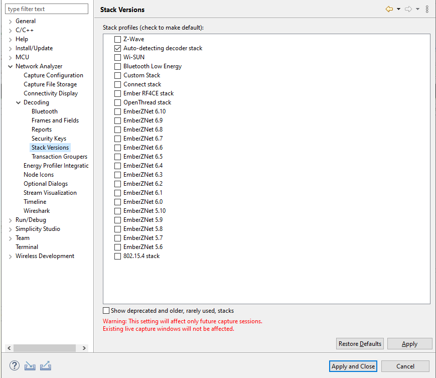 Decoding preferences stack versions